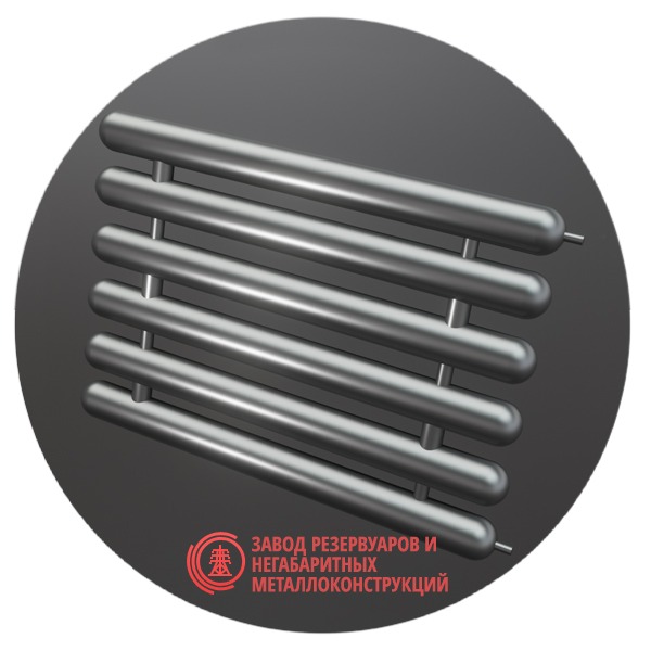 Регистры отопления шестирядные РСЭ-6x76x2.5-5000 мм