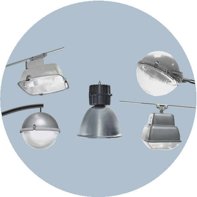 Светильник ламповый &quot;Альфа&quot; ртутный консольный