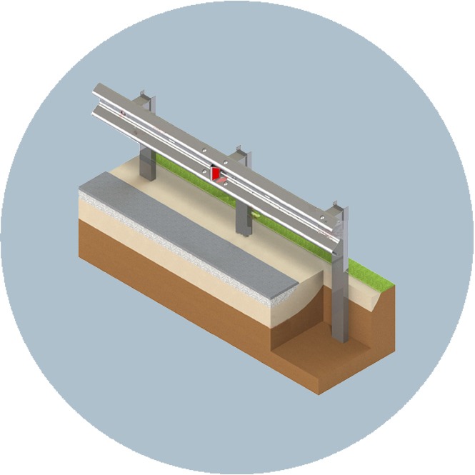 Барьерные дорожные ограждения 11ДО 130-0,75-3,0-1,5