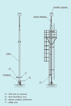Чертеж Факельная установка