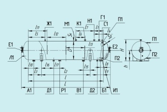Чертеж Отстойник нефти с перегородками ОГН-П